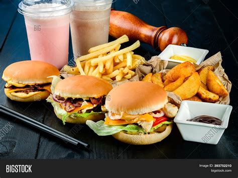 fast food stock photo